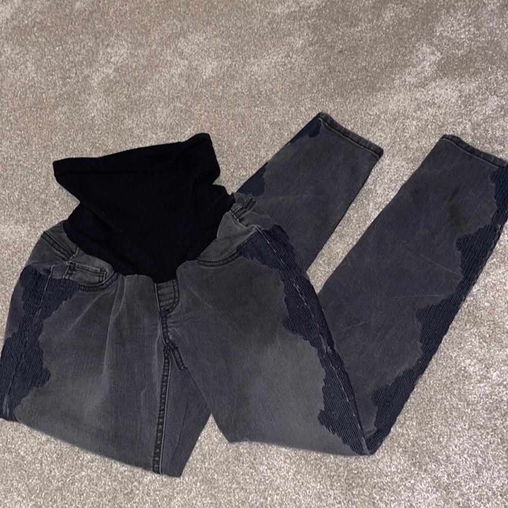 Black maternity jeggings